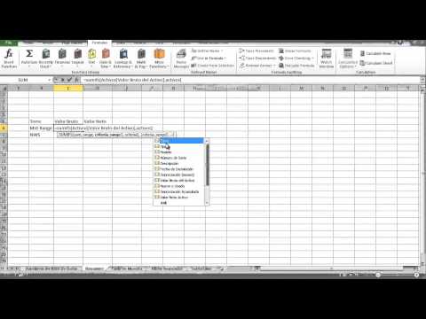 Excel: Tablas Referencias Estructuradas