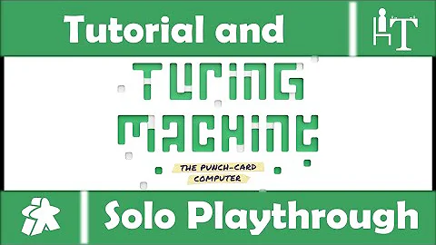 Turing Machine Board Game - Tutorial and Solo Playthrough - Can you beat the machine?