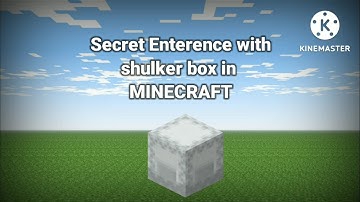 How to make Shulker Secret Base in MINECRAFT / MINECRAFT UNIQ MODE