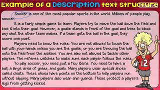 Description Text Structure