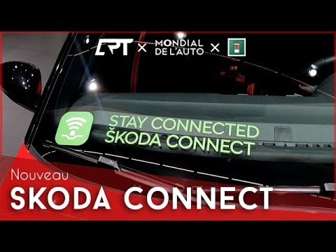 Skoda Connect : quand la voiture se lie à son smartphone [MONDIAL AUTO 2018]