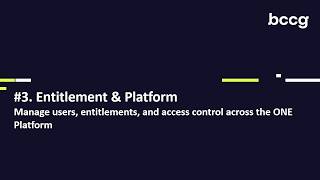WISE #4  Entitlement &amp; Platform