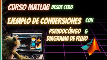 Ejemplo conversiones con Pseudocódigo y Diagrama de Flujo - 03.1 Matlab para ingeniería