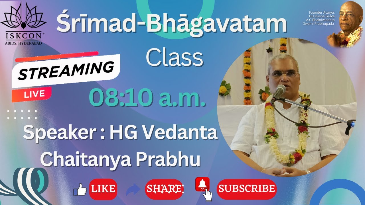 SB Class | SB 4.28.23 | HG Vedanta Chaitanya Pr | 18-2-2024 | ISKCON Hyderabad