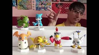 Digimon Adventure 02 - Vmon, Wormmon, Hawkmon, Armadimon, Patamon and Tailmon Figures / Figuras