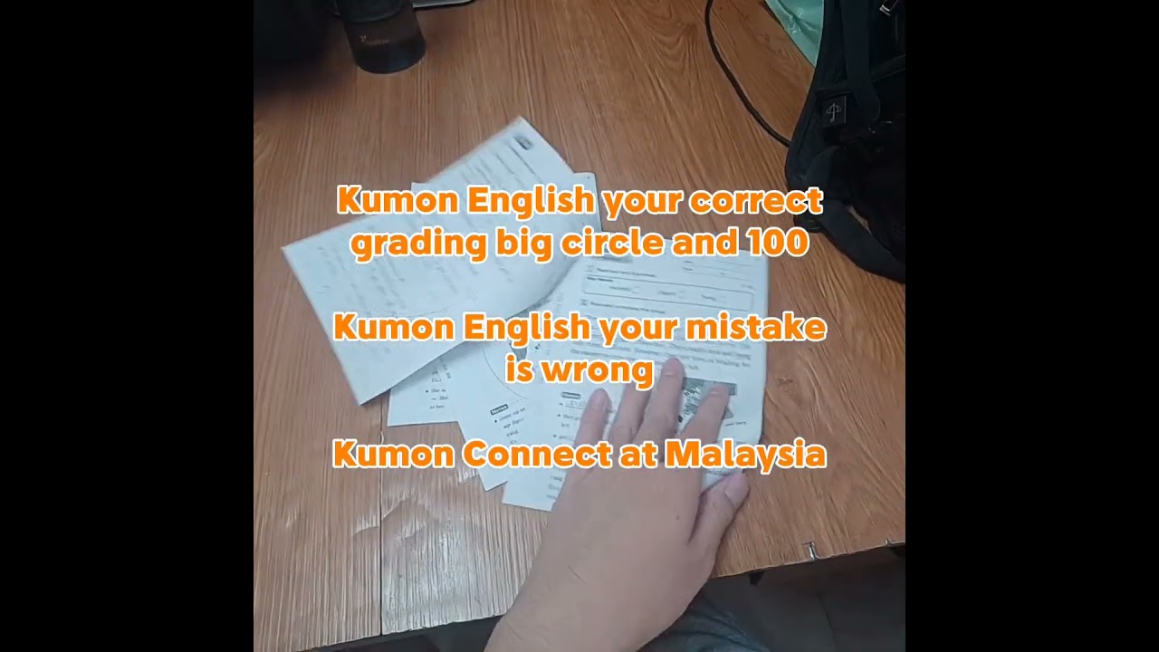 Kumon English grade - YouTube