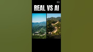 Real vs AI: Great Wall of China | Stunning Travel Comparison