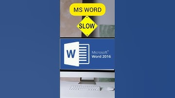 Fix SLOW MS WORD problem #tech #techtips #techshorts #tipsandtricks #techreels #shorts
