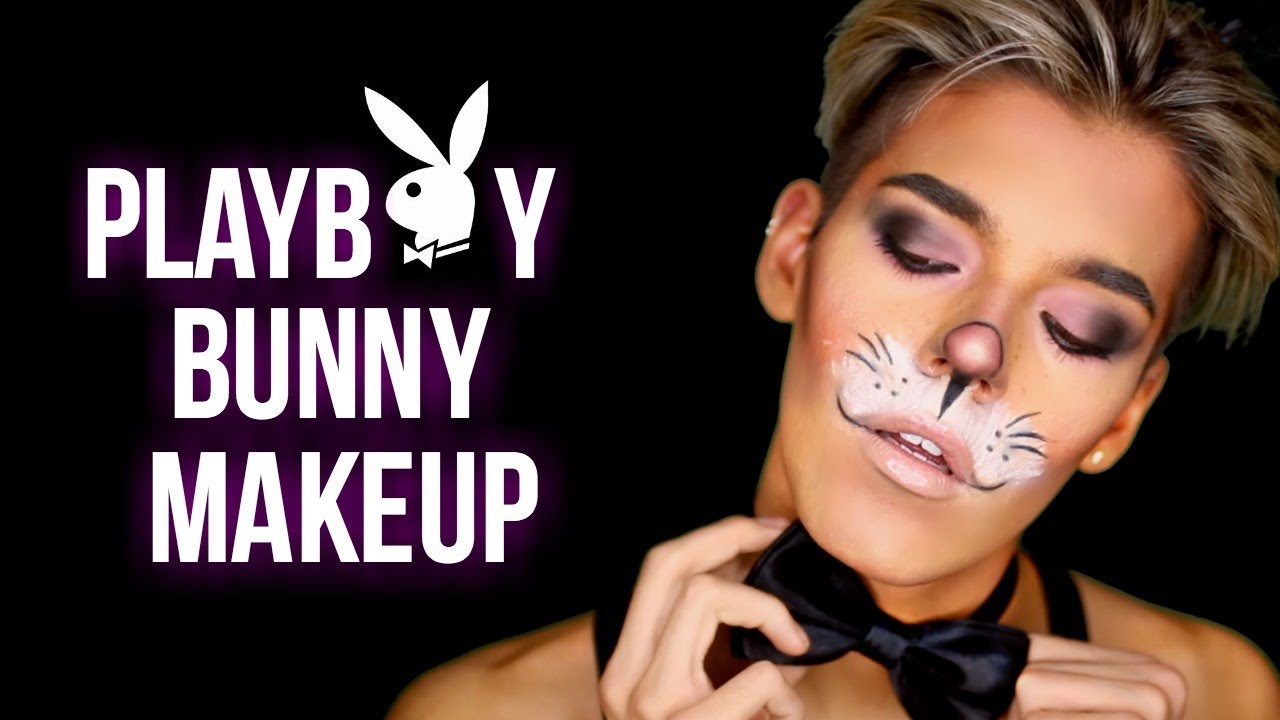 PLAYBOY BUNNY  HALLOWEEN  MAKEUP  Boys Easy Makeup  YouTube