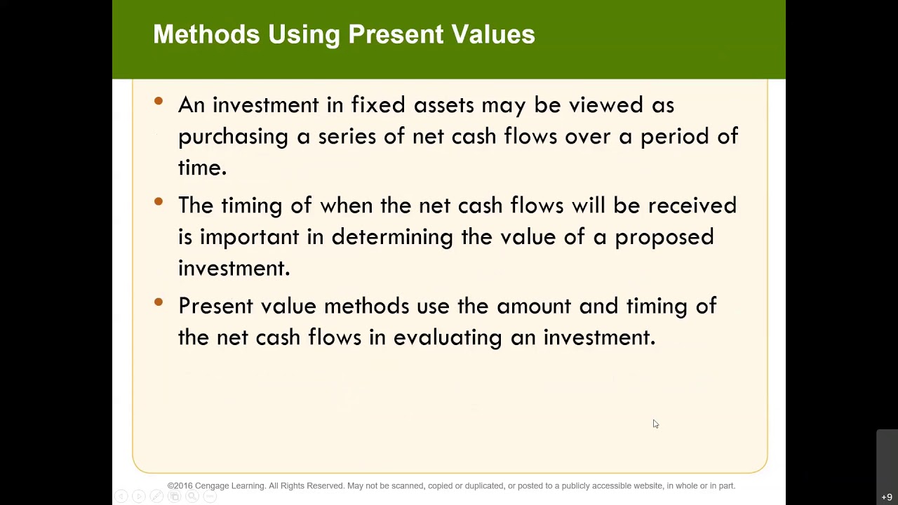 Capital Investment Analysis II - YouTube