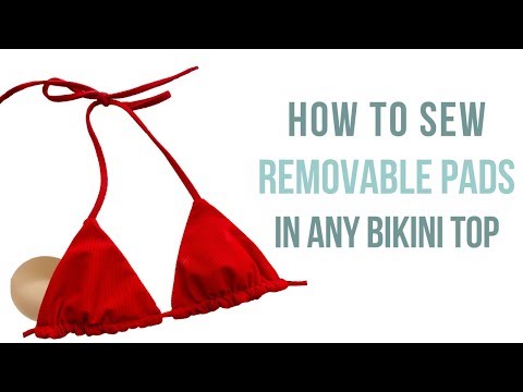 How to Sew Removable Cups in Any Bikini Top! | Katie Fredrickson