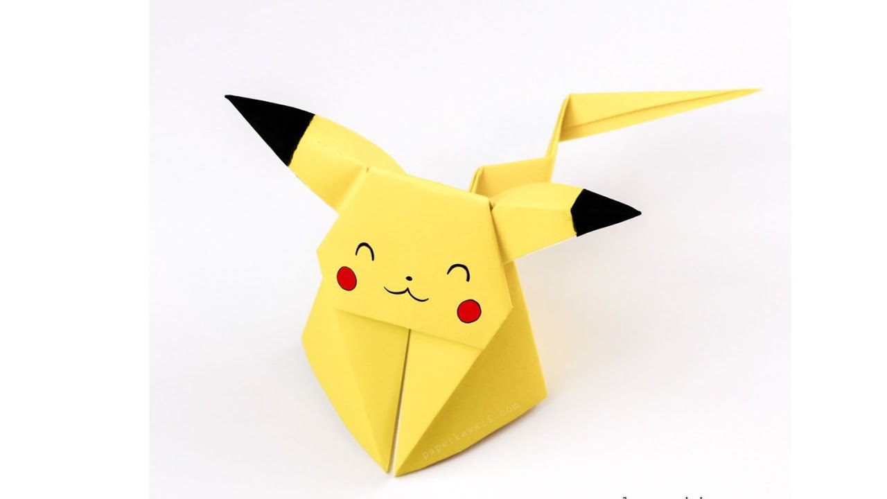 Easy Origami Pikachu Tutorial YouTube