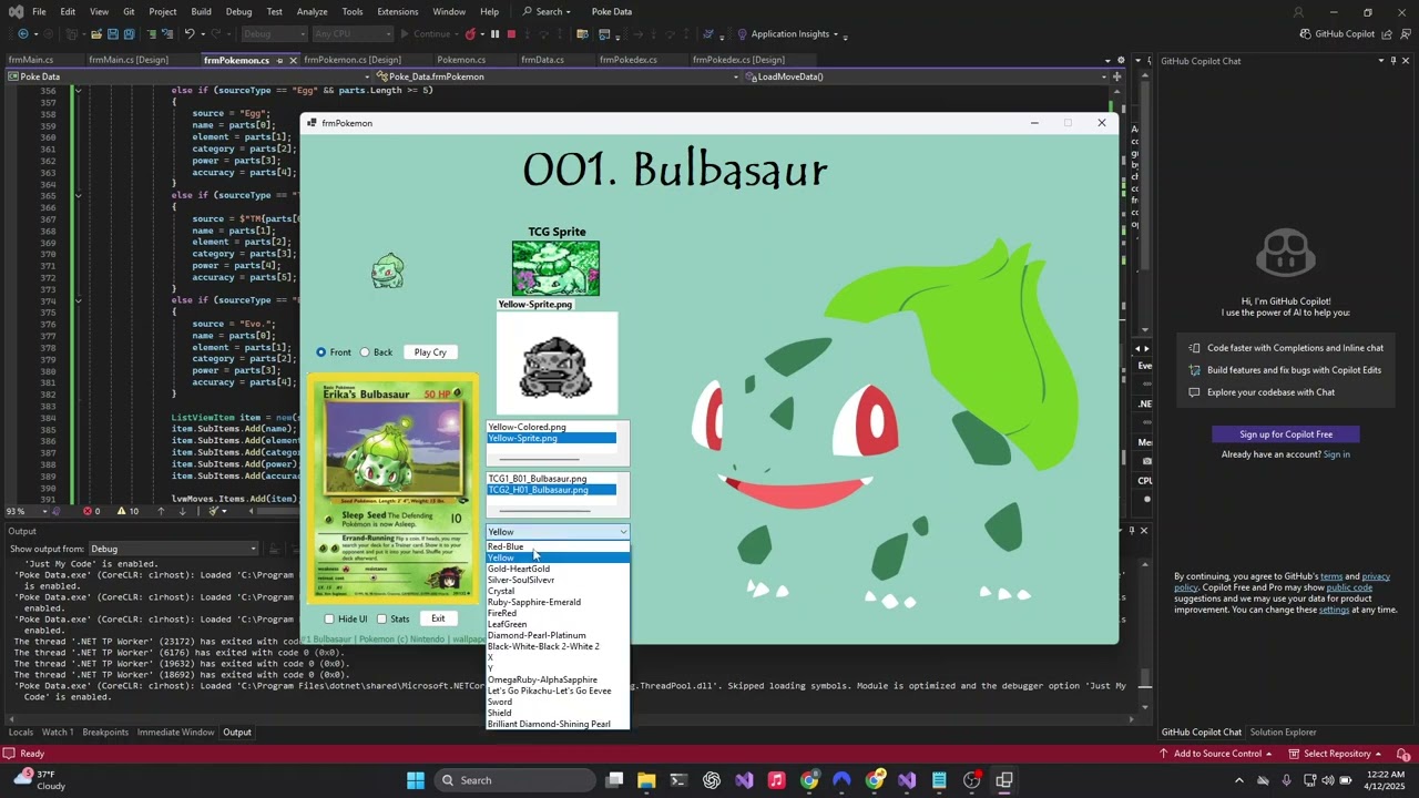 Poke-Data is the Pokemon Database App for the Computer