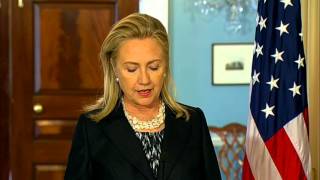 Secretary Clinton Delivers Remarks With Foreign Minister of Kazakhstan Yerlan Idrissov