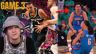 LIVE Reaction to Spurs vs Thunder GAME 3!