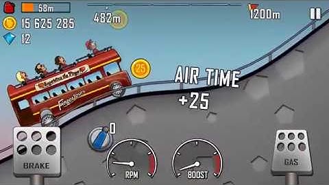 Hill Climb Racing   Gameplay Walkthrough Part 11   Tourist Bus iOS, Android 3 mp4