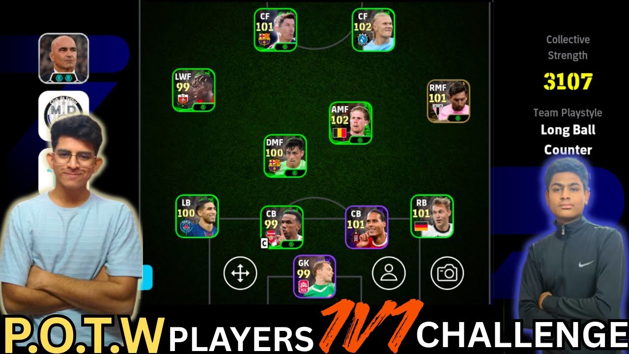 1V1 EFOOTBALL POTW PLAYERS CHALLENGE WITH MY FRIEND .