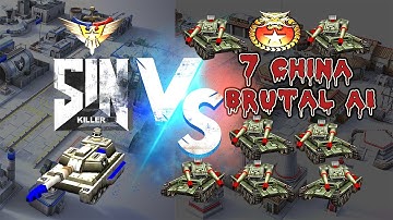 Insane [1v7] - 1 USA VS 7 China Brutal AI|Twilight Flame|Command & Conquer Generals