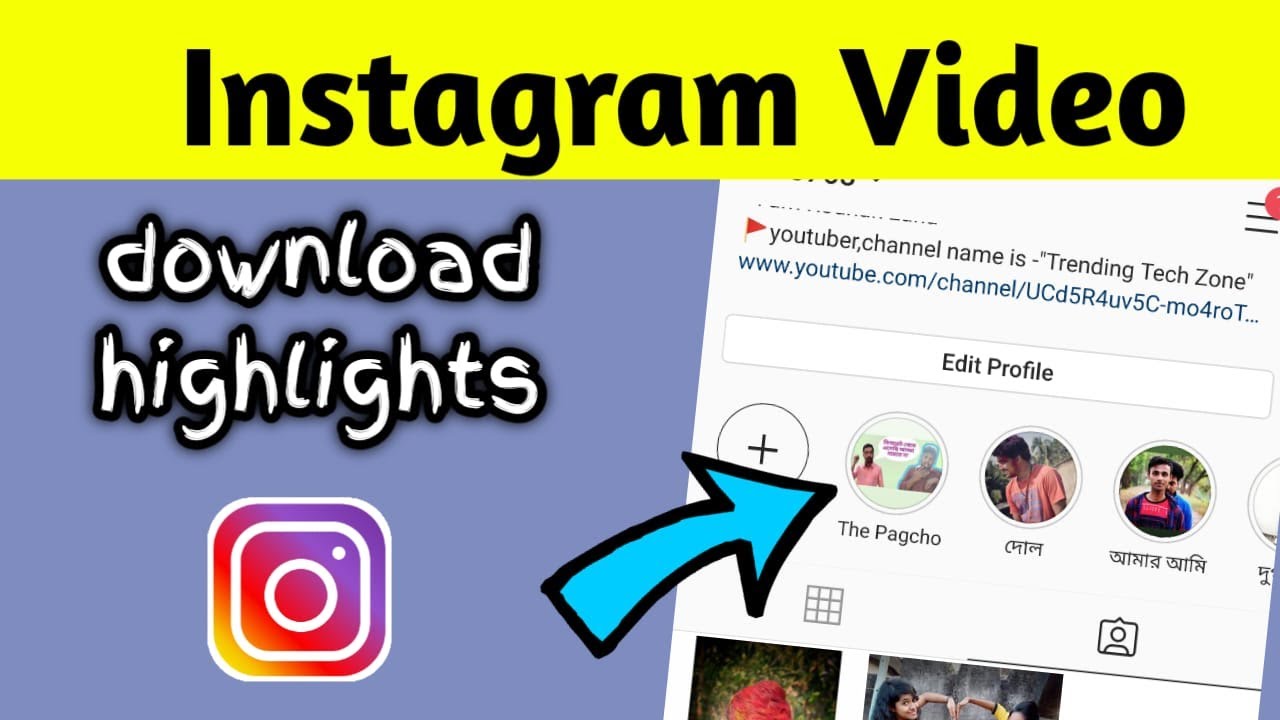 highlight instagram download
