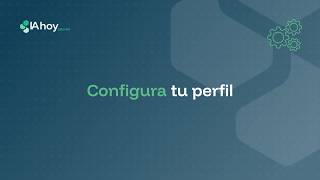Configura tu perfil