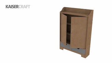 How to Construct Kaisercraft BTP Storage Cupboard (SB2223)