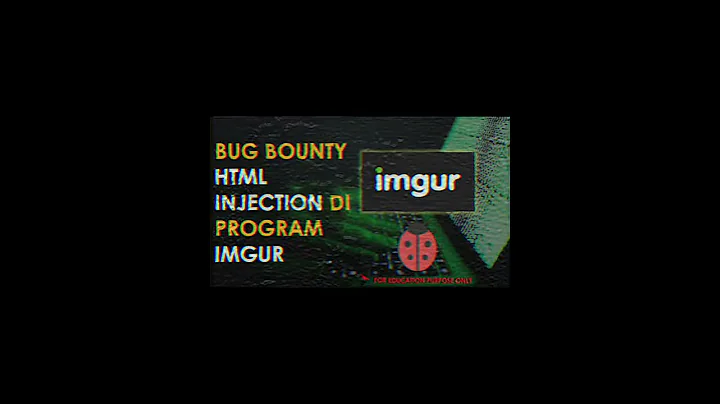 Coming Soon (March 24, 2021) - HTML Injection on Imgur Bug Bounty Program #shorts