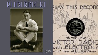 1930, Bix Beiderbecke Orch. Deep Down South, I&#39;ll Be A Friend With Pleasure, Gene Krupa,  HD 78rpm