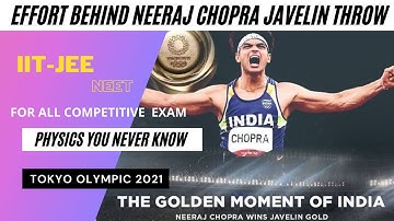 Physics behind javelin throw is more than projectile motion | #Neeraj Chopra  Tokyo olympic 2021.