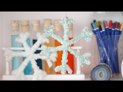 Video: Jak vyrábíte solné sněhové vločky s krystaly?