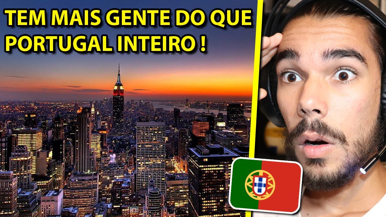 Português reage às MAIORES CIDADES do BRASIL !