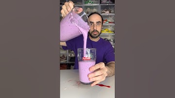 Grimace Shake Hack 😈 #asmr #food #asmrfood #mukbang #funny #mcdonalds #grimace #grimaceshake