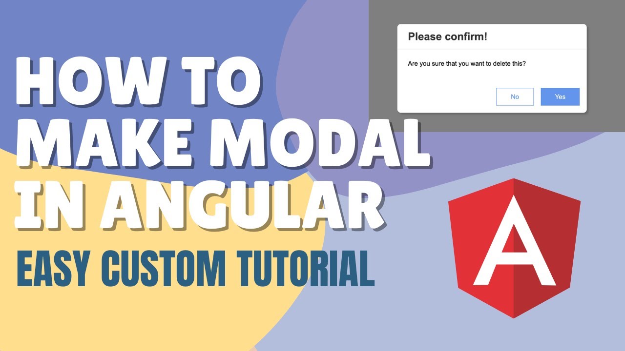 How To Make Modal In Angular | Build Custom Dialog In Angular