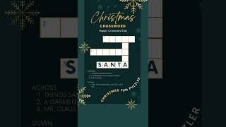 Happy Crossword Day #crossword #christmas #puzzle #puzzlegame