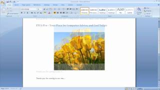 Using Microsoft Word to Build Websites