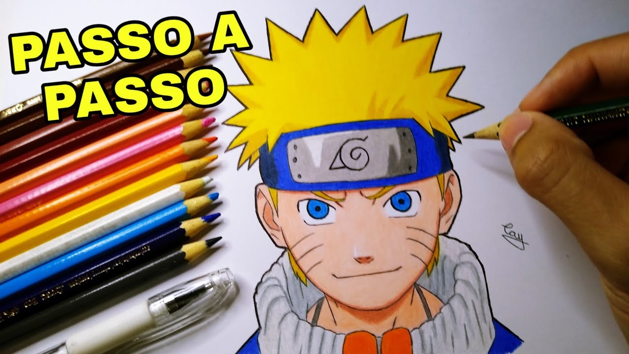 Bom Desenhista - Aprendendo Como Desenhar o Naruto - Como desenhar anime -  Bom Desenhista