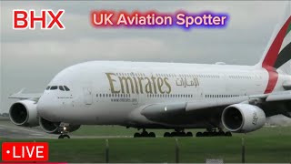 Birmingham Airport LIVE 09.08.2025 Thursday #live #aviation #planespotting #foryou #planes #bhx