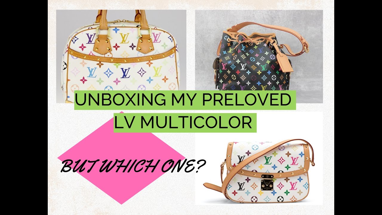 Louis Vuitton Vintage Trouville Multicolor Noir Unboxing 