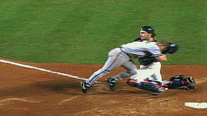 1999 NLCS Gm5: Lockhart is thrown out at home in 1...