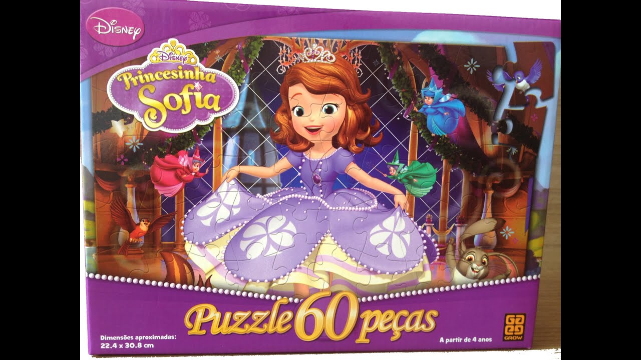 QUEBRA-CABEÇA PRINCESA MINI 60 PÇS