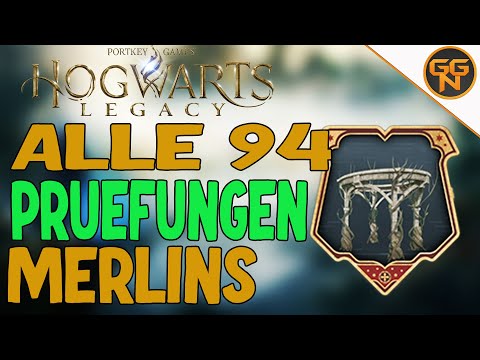 Hogwarts Legacy: Guide - Alle 94 Prüfungen von Merlin - Alle GELÖST - Alle Fundorte