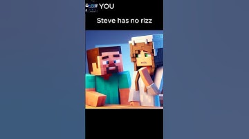 Minecraft Steve Has No RIZZ 🤫🧏🏼 #chatgpt #ai #aigenerated #mewing