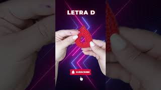 Letra D de la serie abecedario CJ, tutorial completo en mi canal.