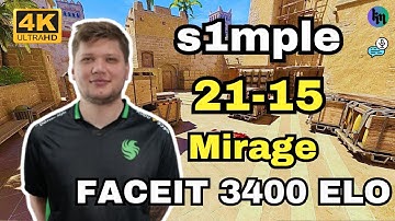 s1mple SoloQ Mirage POV | FACEIT 3400 ELO | Jan 27, 2025 | CS2 POV/DEMO