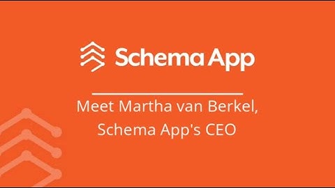 Meet Martha van Berkel, Schema App