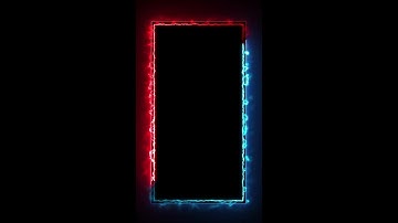 Neon Light Border | Frames Template Video | Glowing Frame Black Screen | Background Loop #frames