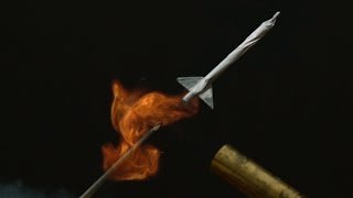 Match Stick Rockets in Slow Motion - The Slow Mo Guys