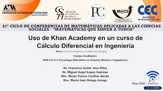 Uso de Khan Academy en un curso de Cálculo Diferencial en Ingeniería