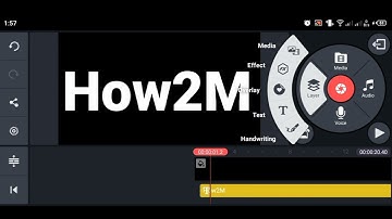 Editing Ep#11|How to add video inside text using KineMaster app| video inside Text effect 😍|| How2M