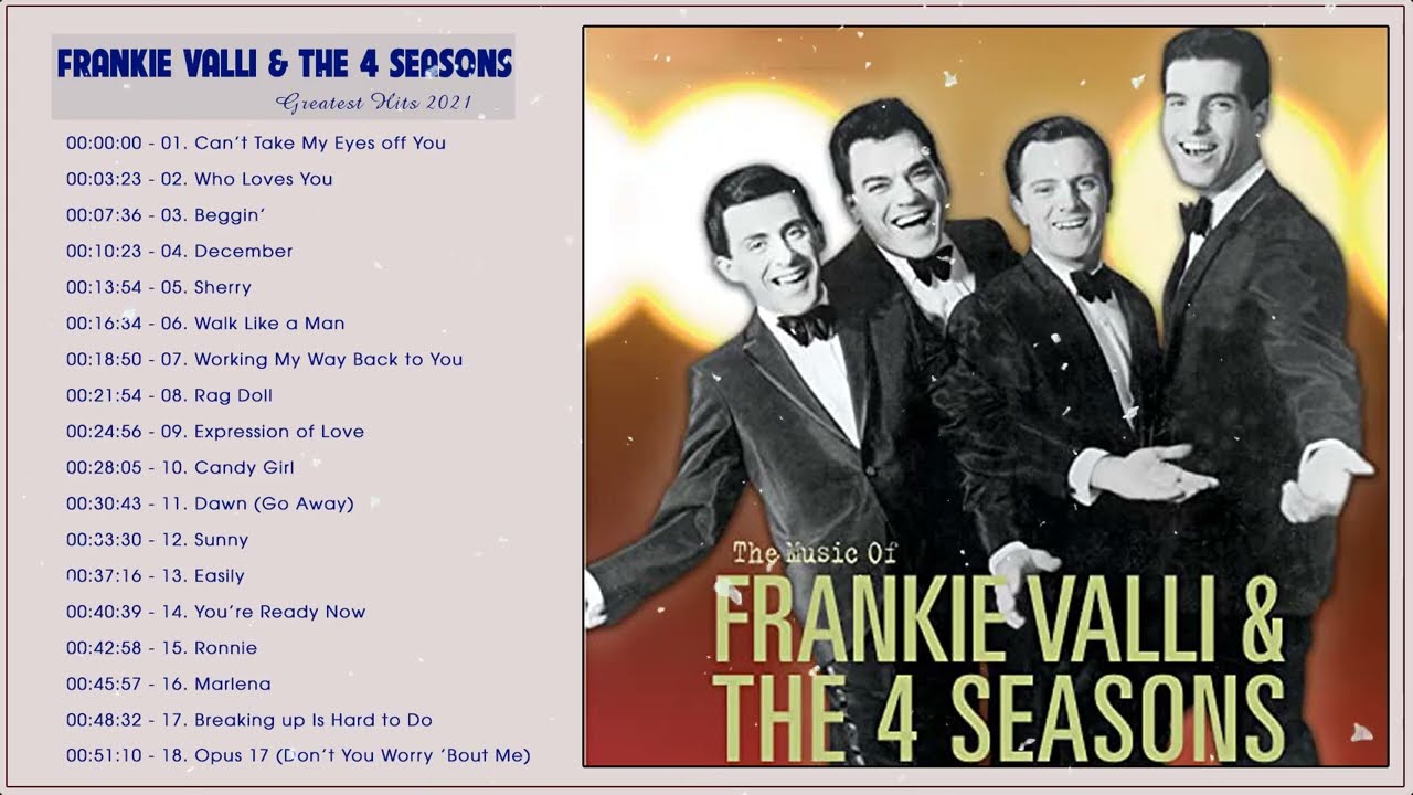 Modtager svær at tilfredsstille Effektiv Frankie Valli Greatest Hits || The Very Best Of Frankie Valli & The Four  Seasons Full Album - YouTube