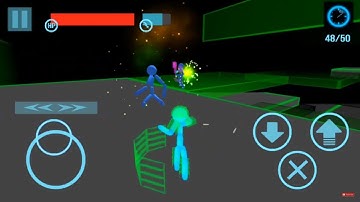 Stickman Neon Gun Warriors Walkthrough Part 2 Android Gameplay HD